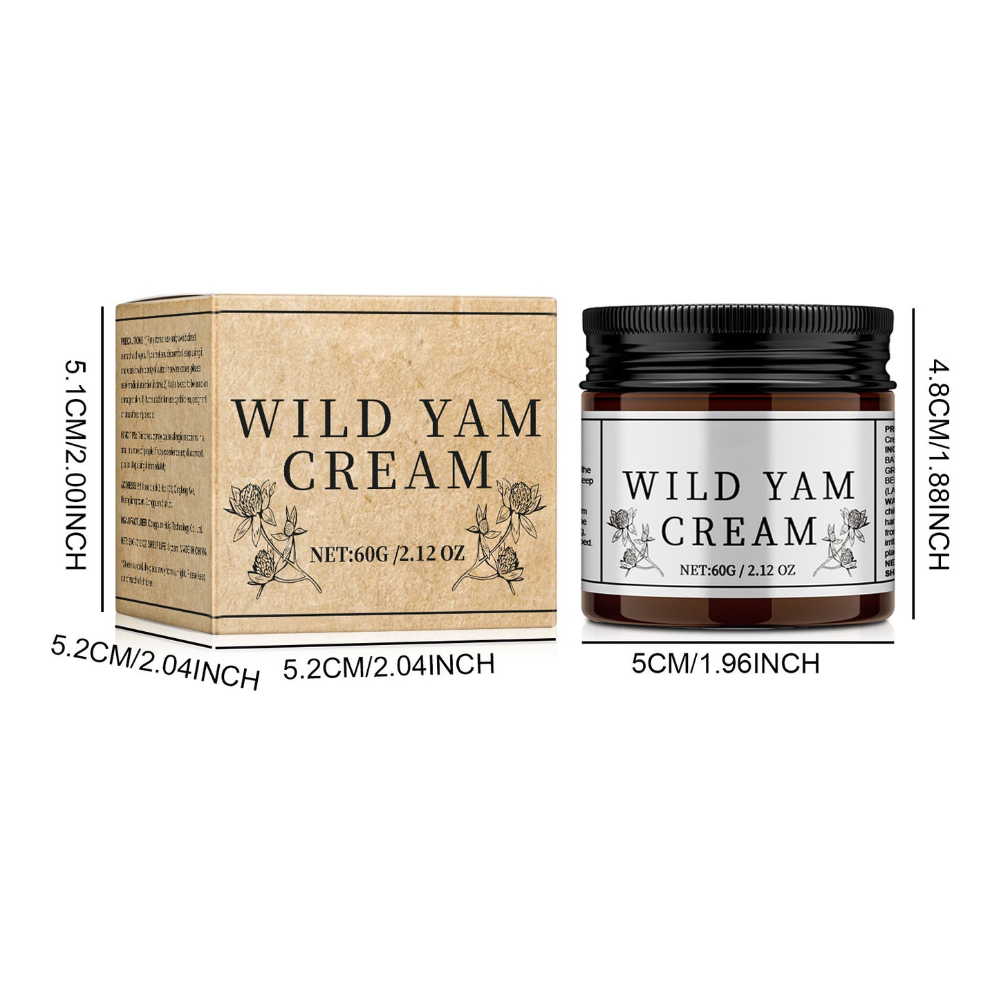 Organic Natural Wild Yam Moisturising Cream